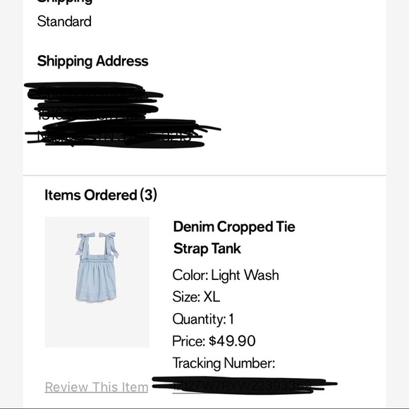 Express chambray Bow tie tank - Picture 3 of 6